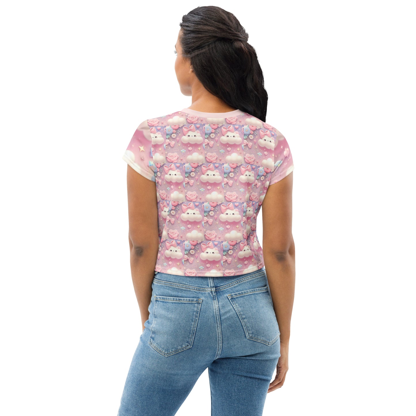 Soft Girl Era All-Over Print Crop Tee