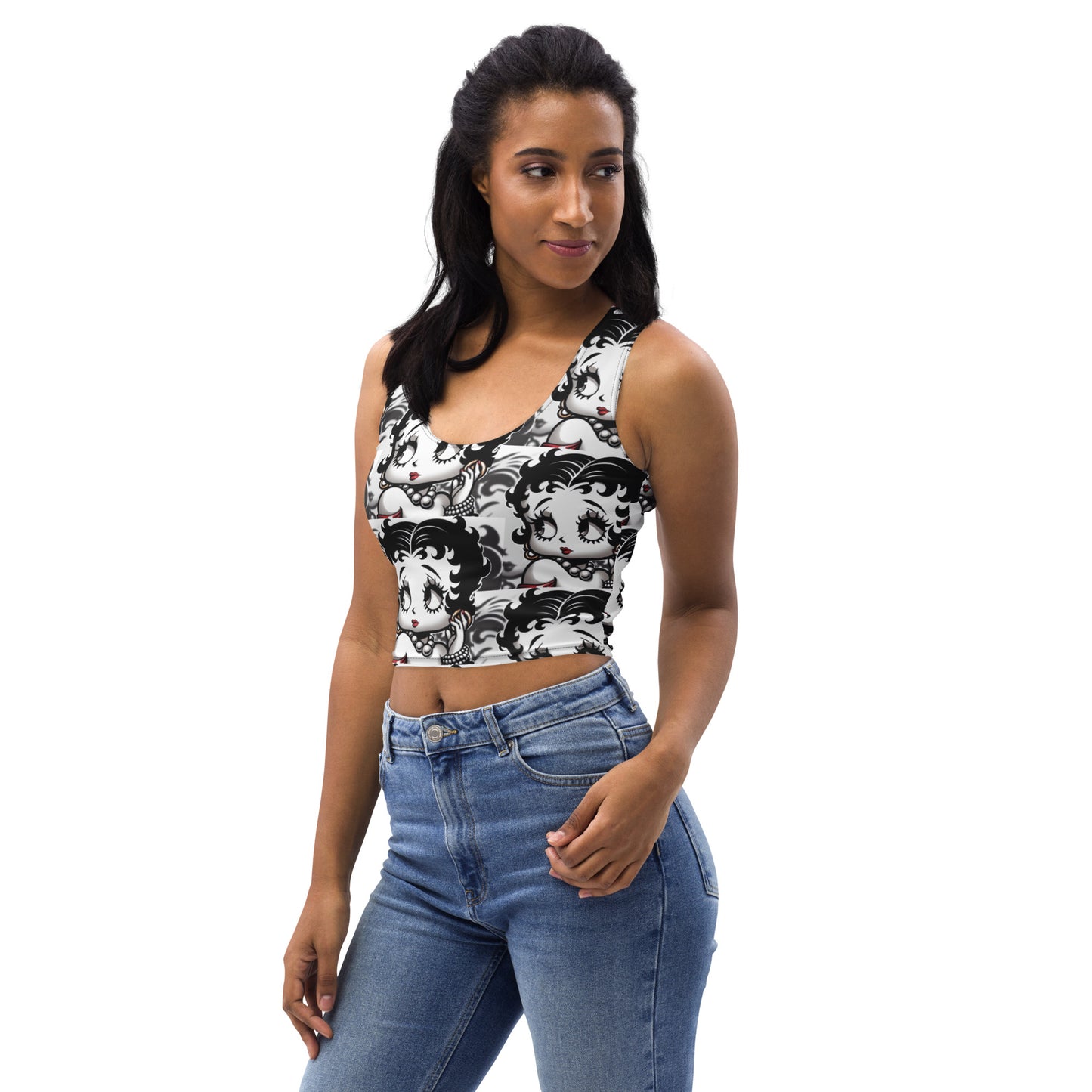 Betty Boop Fitted Crop Top