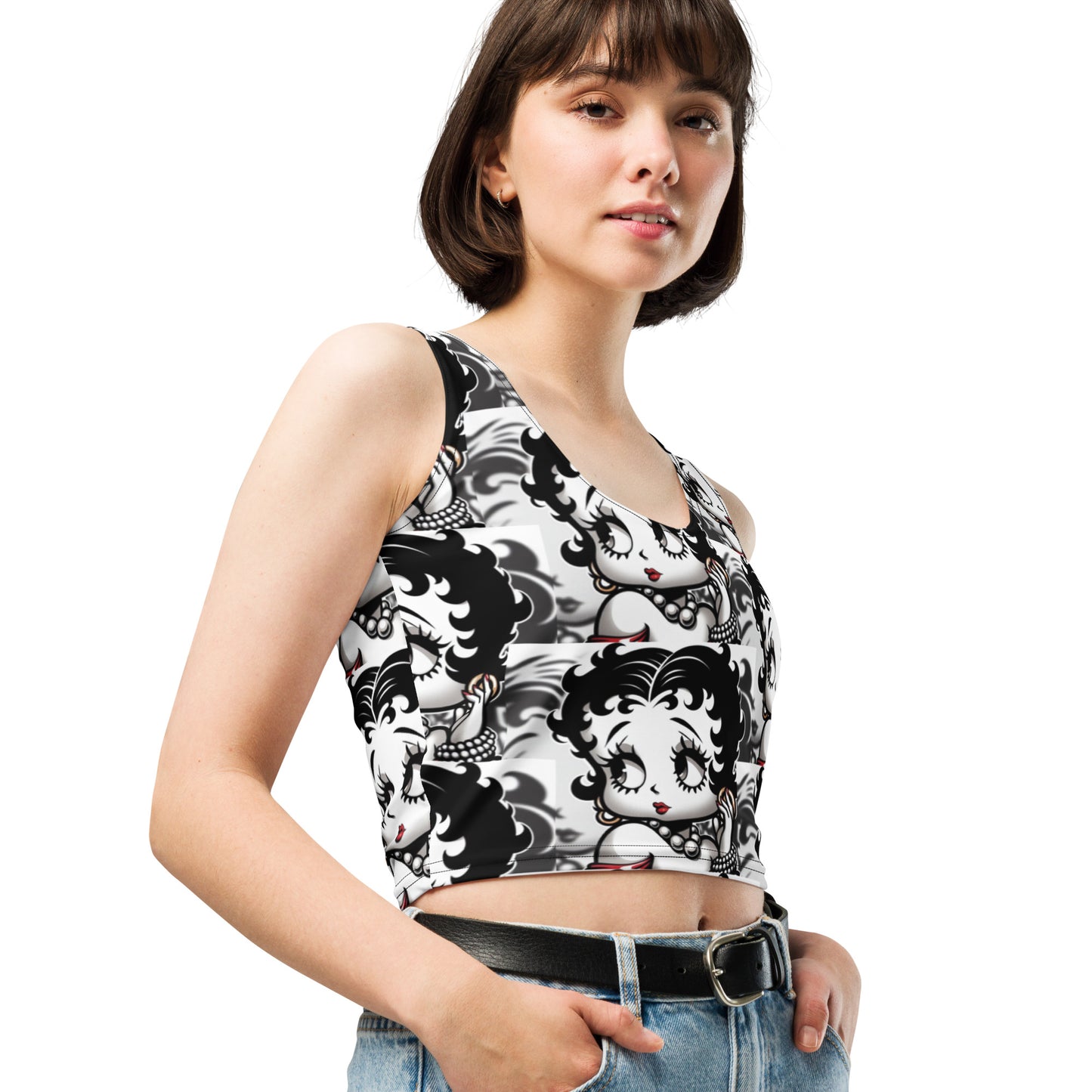 Betty Boop Fitted Crop Top