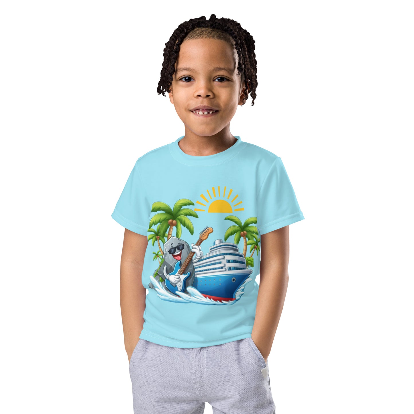 Rock n' Roll Cruise Kids crew neck t-shirt