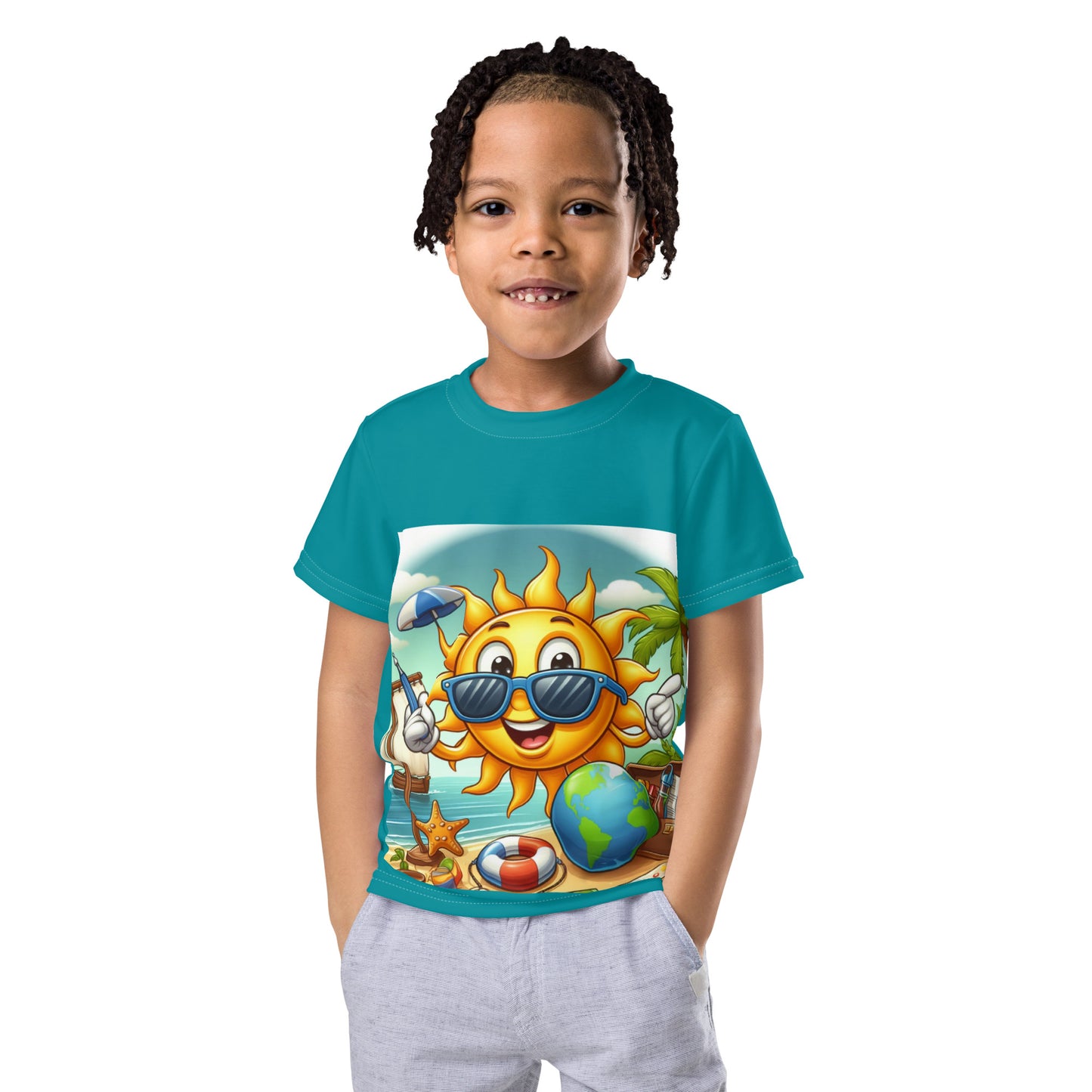 Sun Sand & Beach Kids crew neck t-shirt