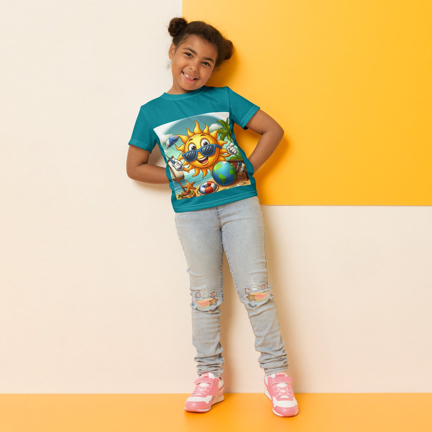 Sun Sand & Beach Kids crew neck t-shirt