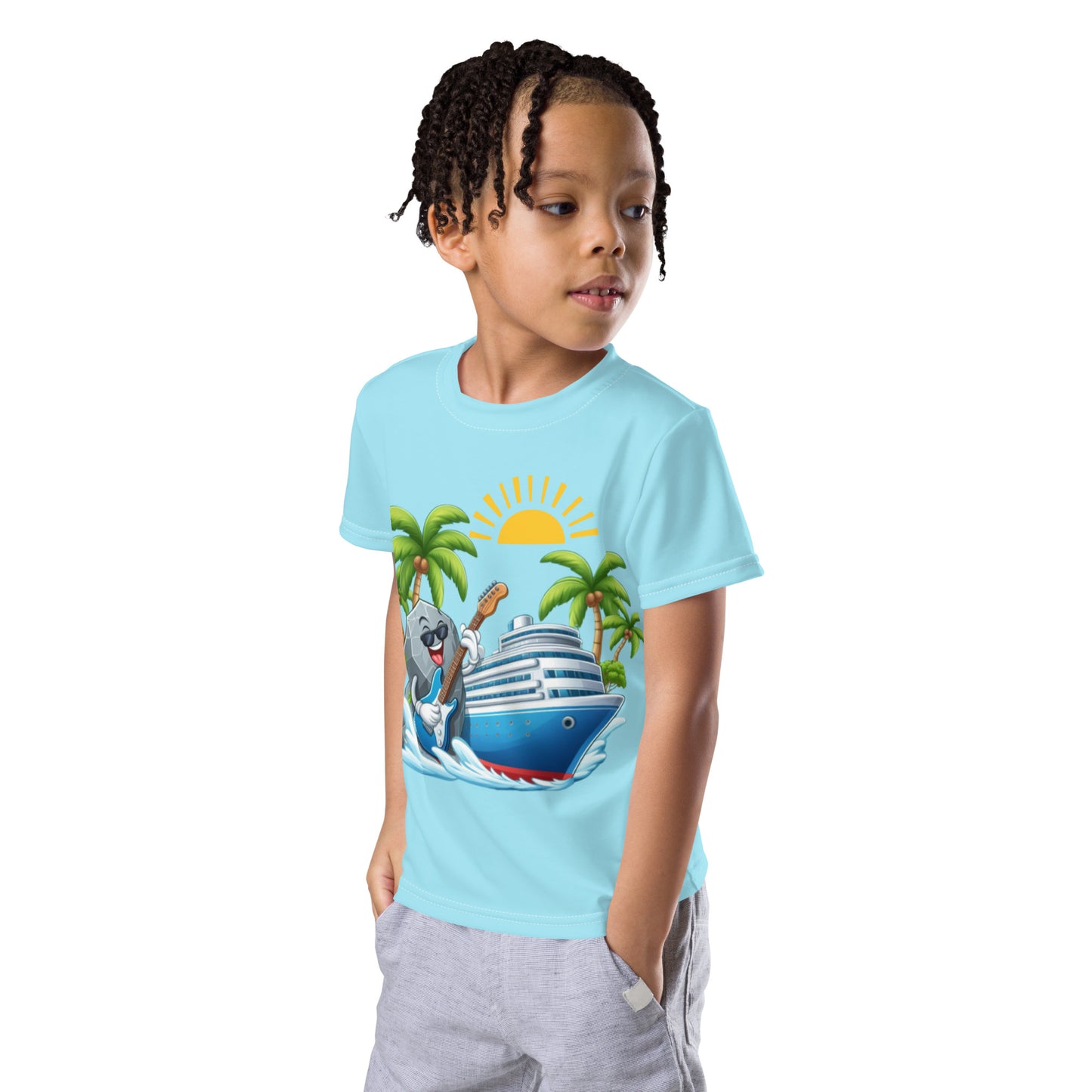 Rock n' Roll Cruise Kids crew neck t-shirt