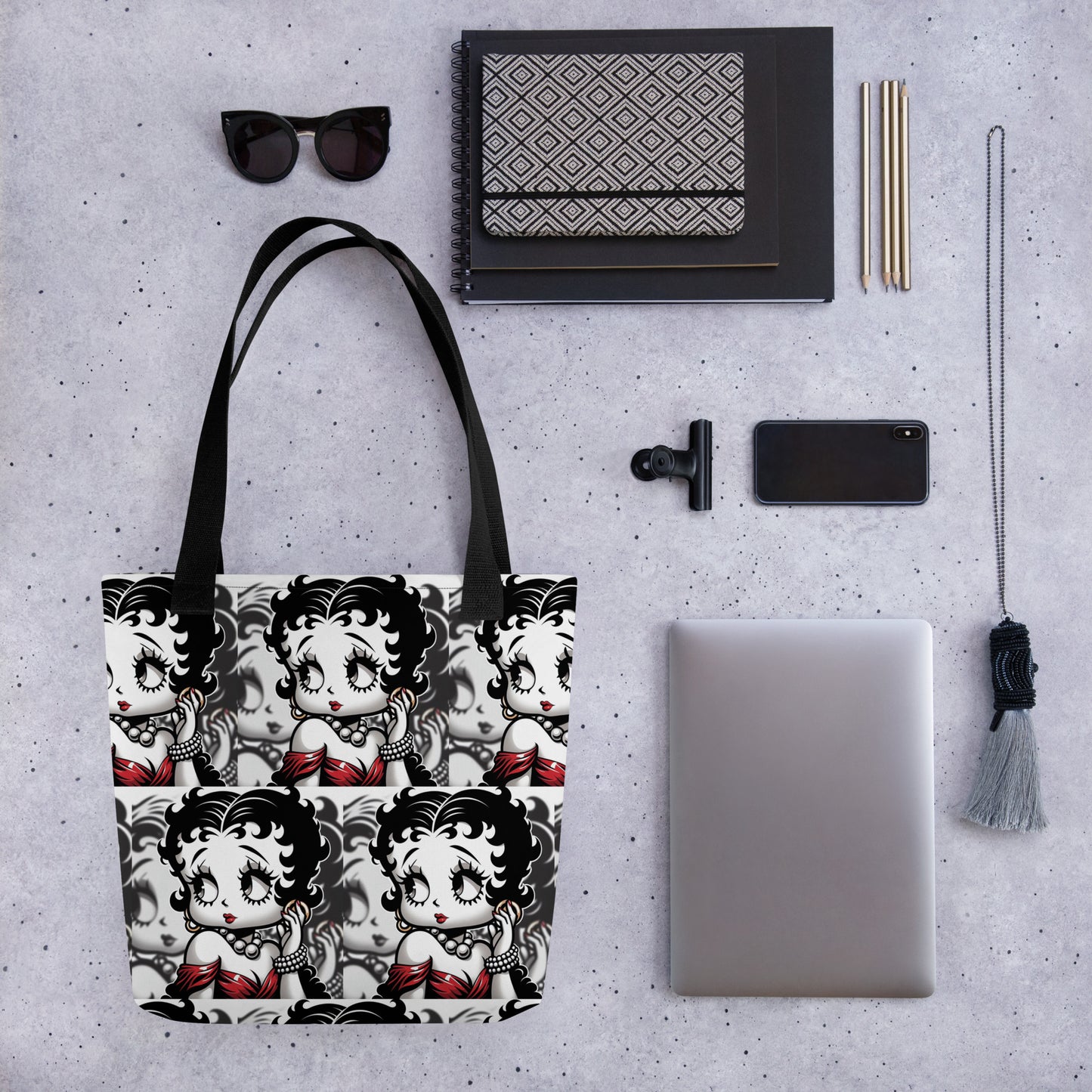 Betty Boop Retro Viibe Black & White Tote bag