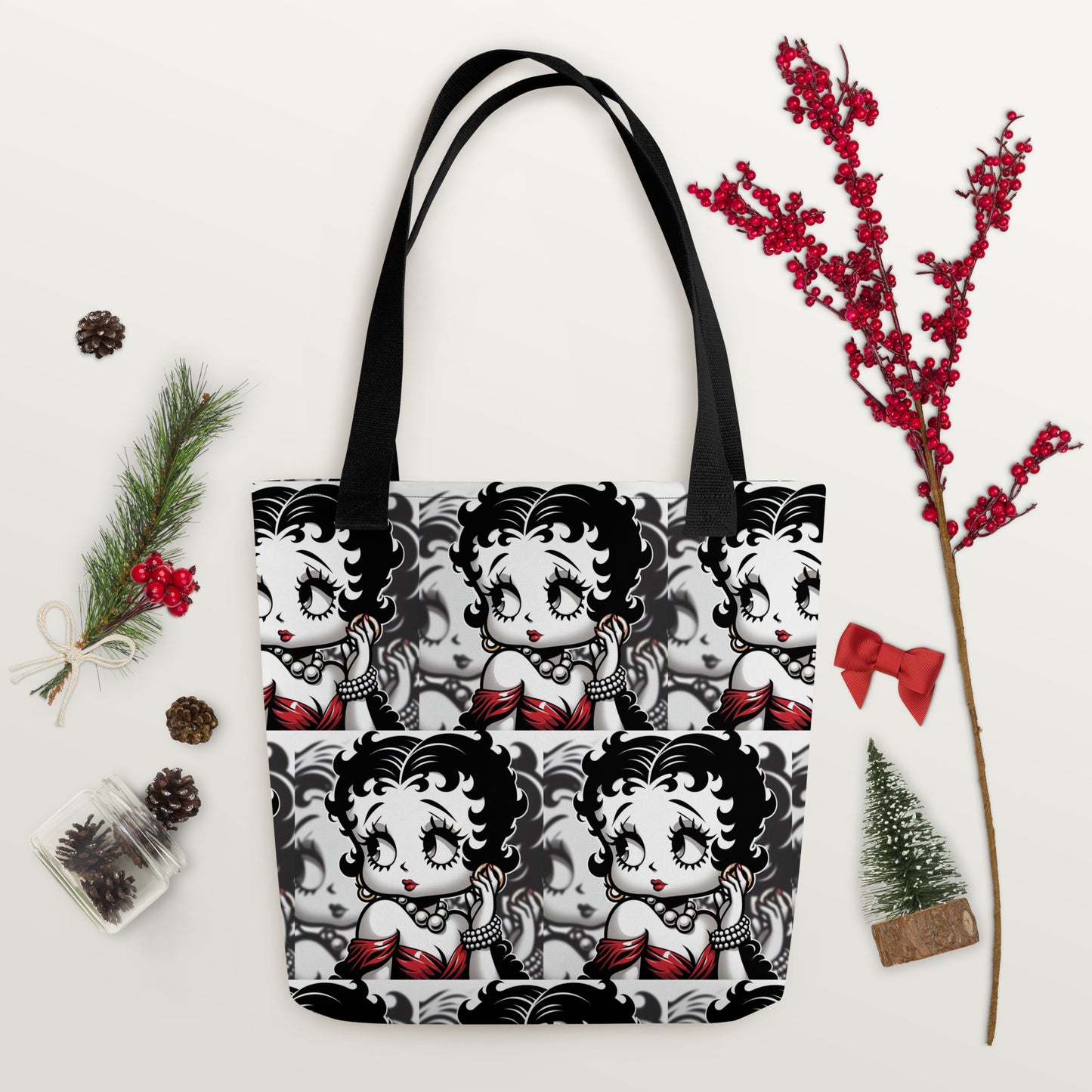 Betty Boop Retro Viibe Black & White Tote bag