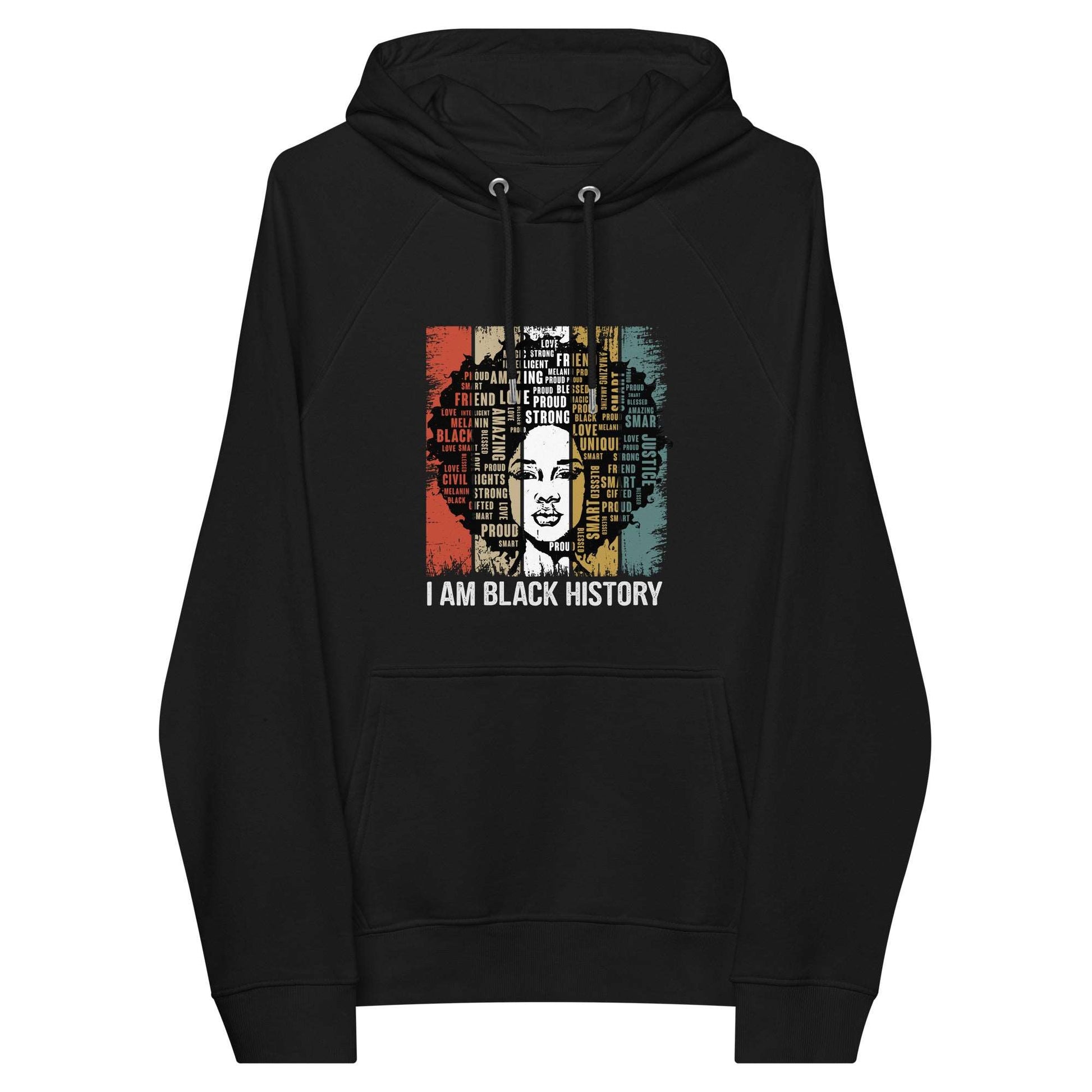 Black History Unisex eco raglan hoodie