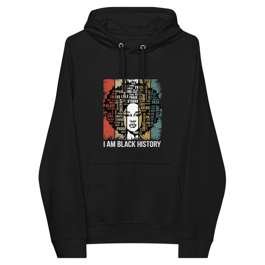 Black History Unisex eco raglan hoodie