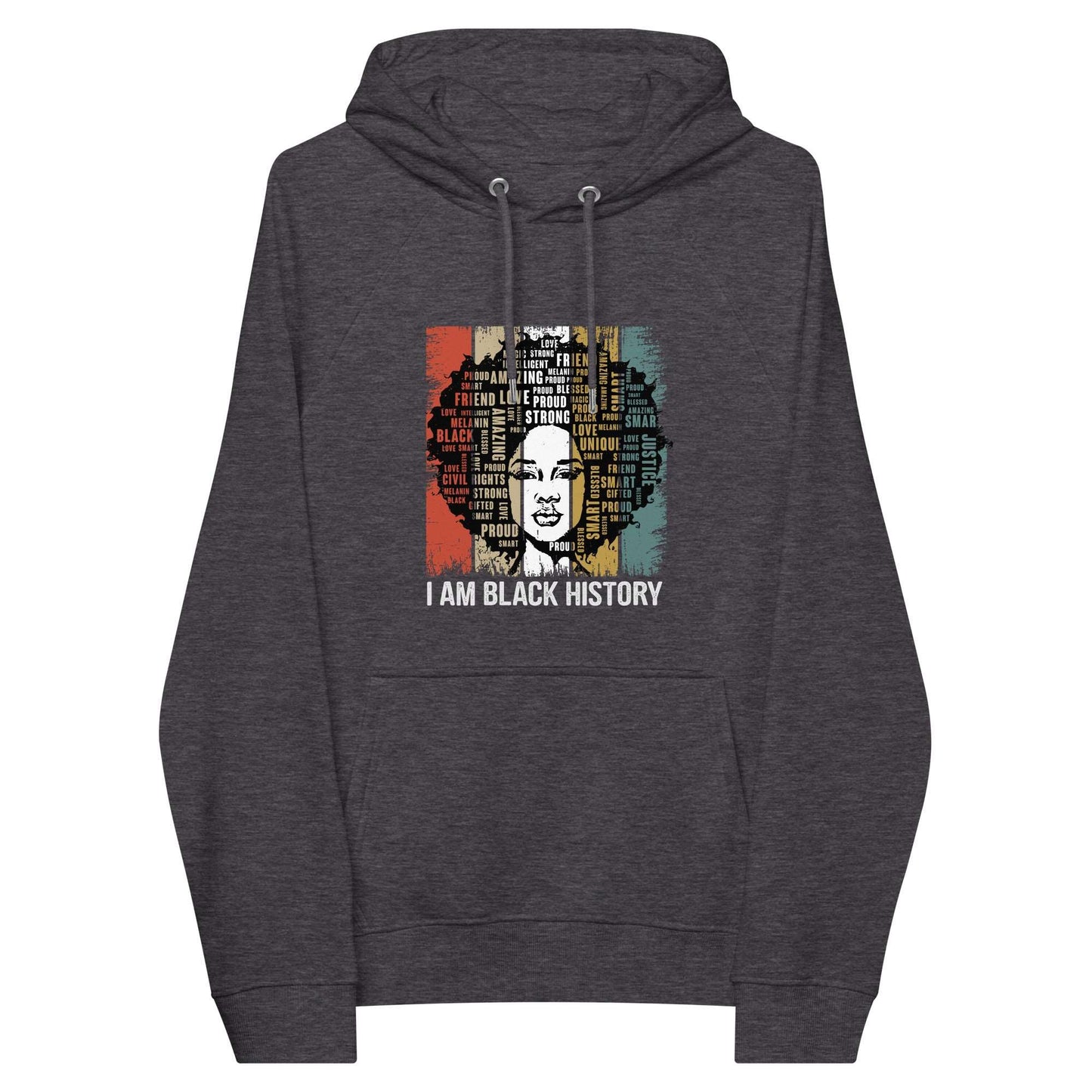 Black History Unisex eco raglan hoodie