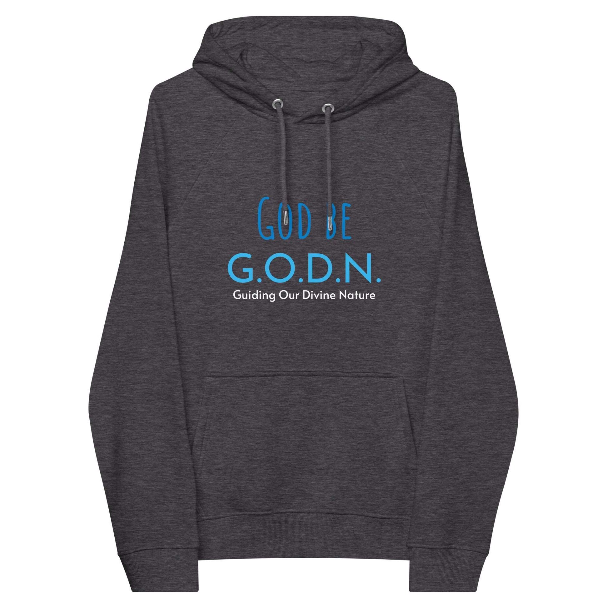 God Be G.O.D.N. Unisex eco raglan hoodie