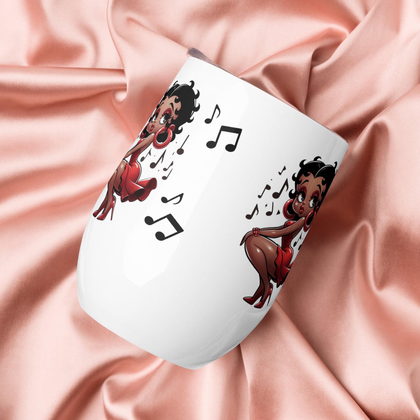 Betty Boop's Musical Wine tumbler