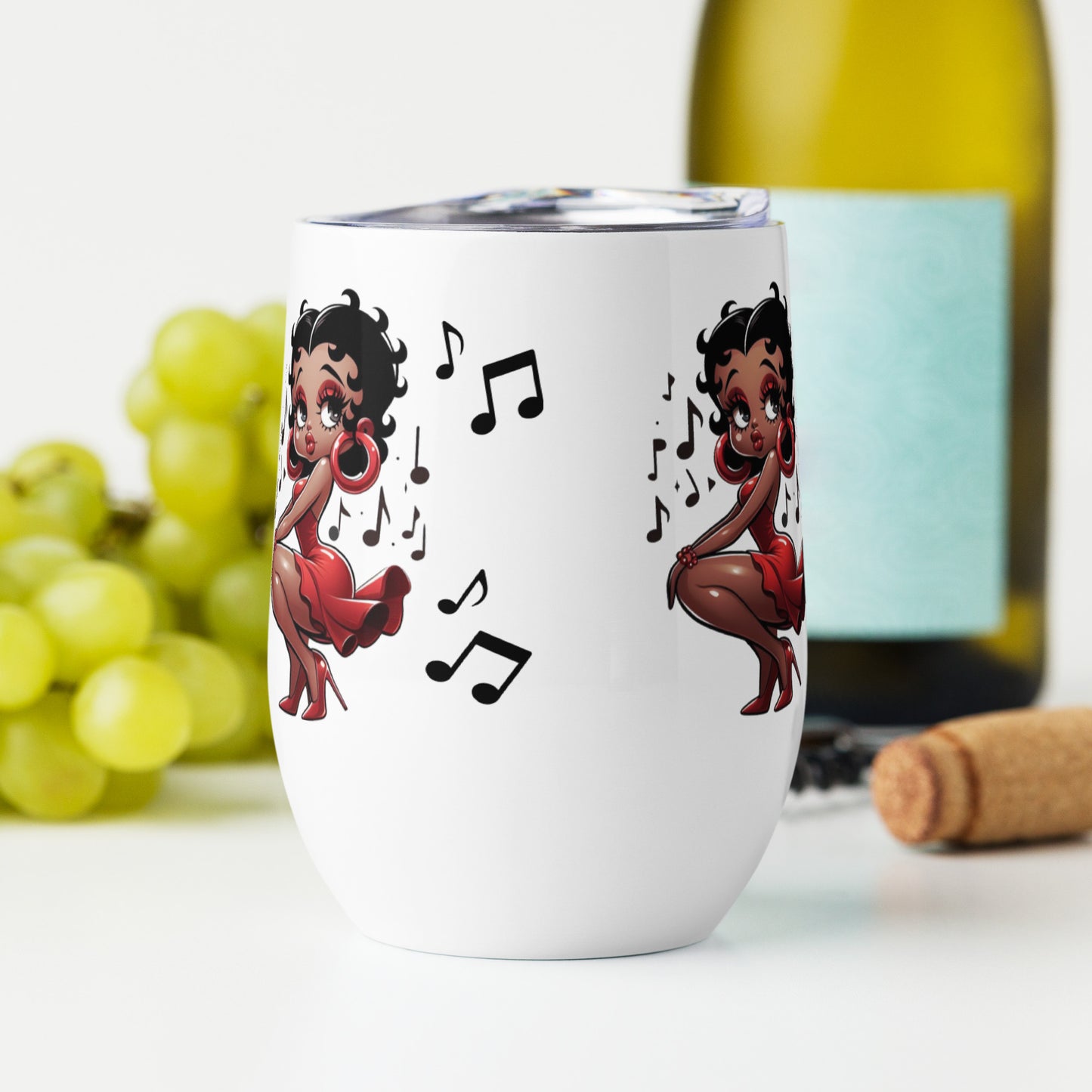 Betty Boop's Musical Wine tumbler