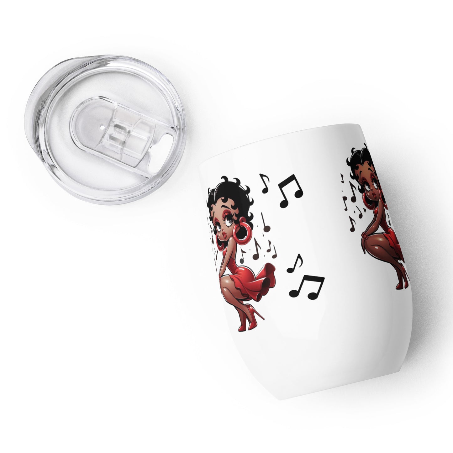 Betty Boop's Musical Wine tumbler