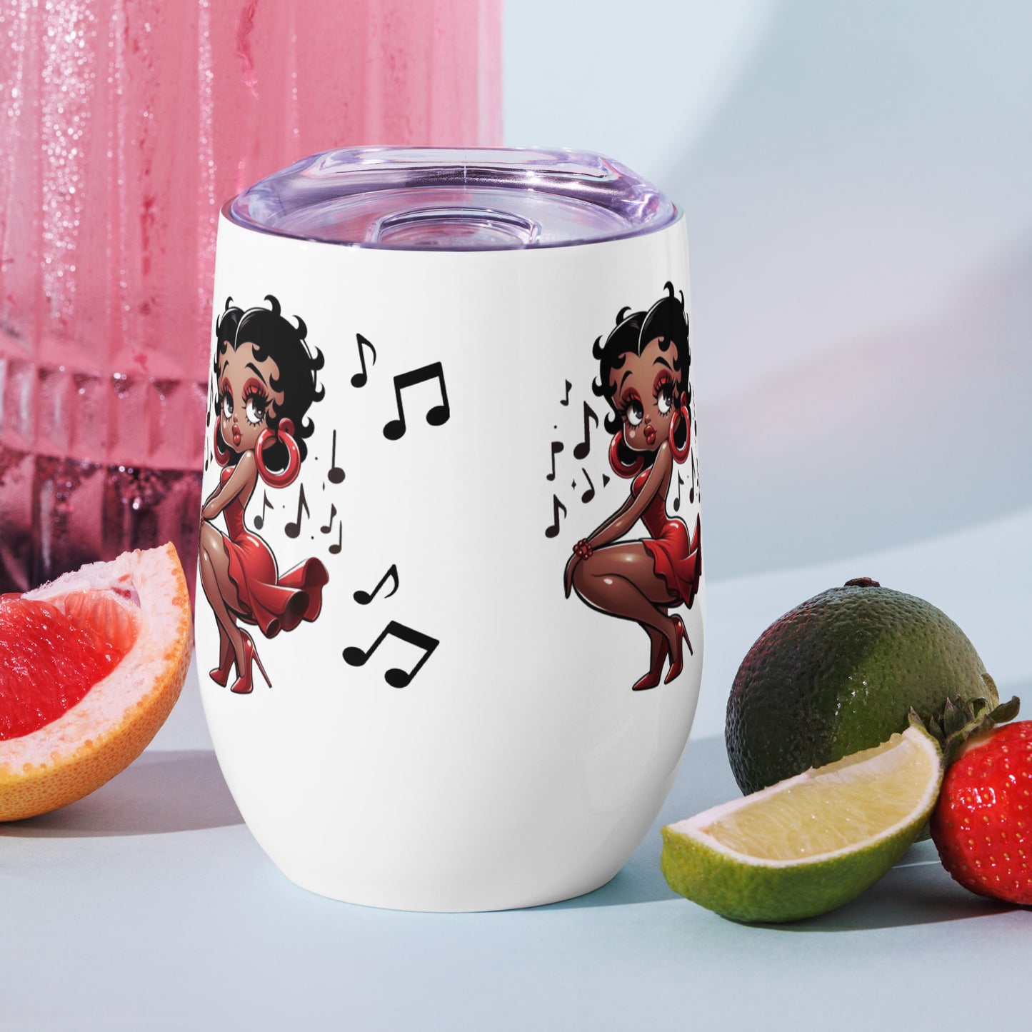 Betty Boop's Musical Wine tumbler