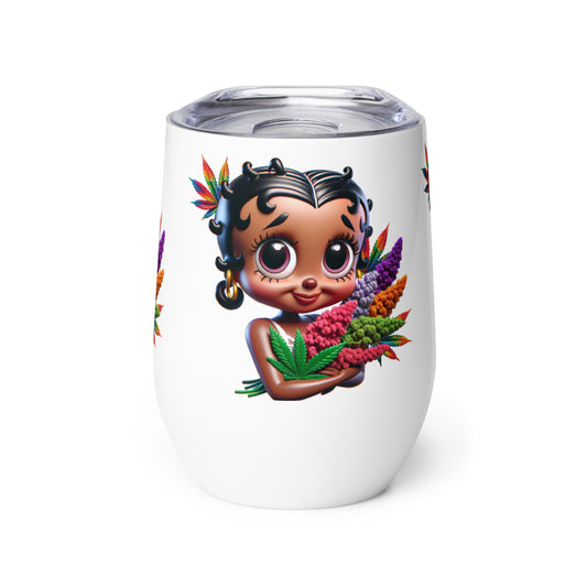 Flower Power Wine tumbler