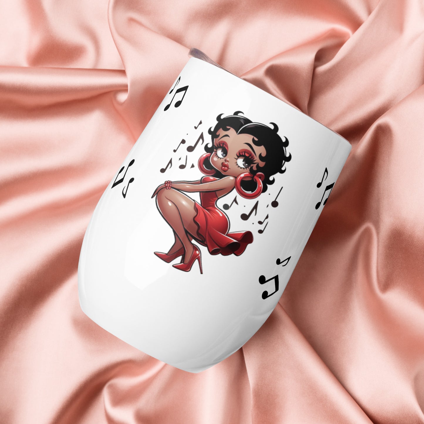 Betty Boop's Musical Wine tumbler