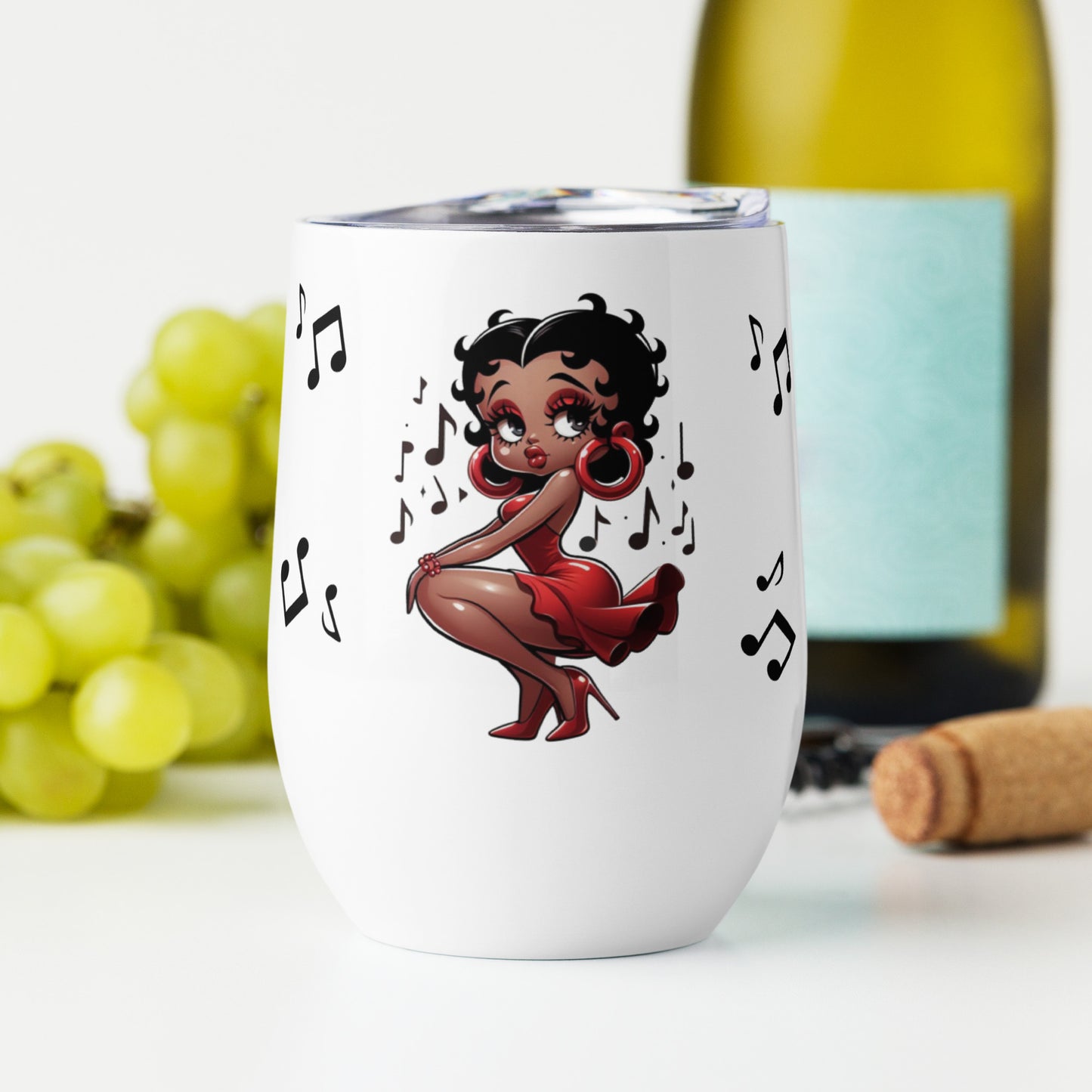 Betty Boop's Musical Wine tumbler