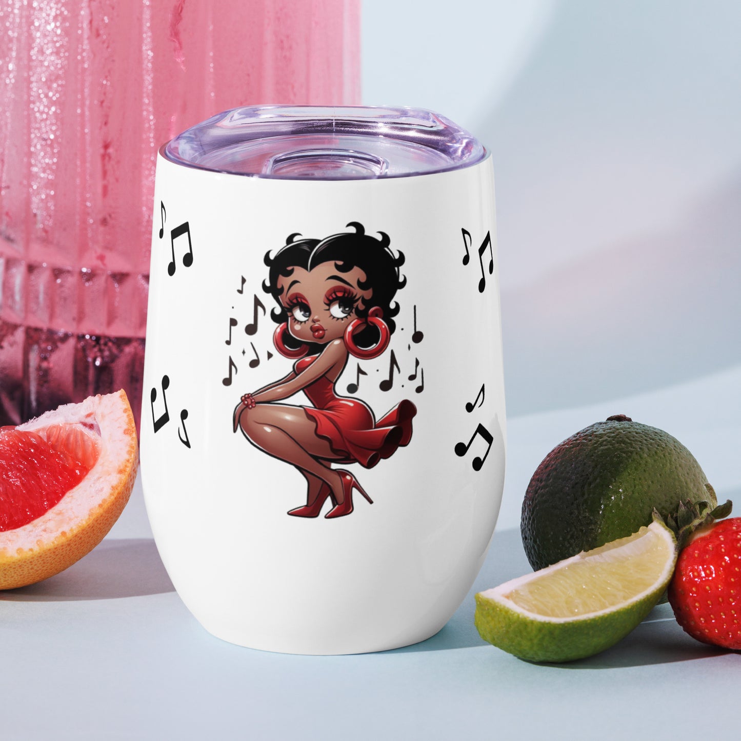 Betty Boop's Musical Wine tumbler