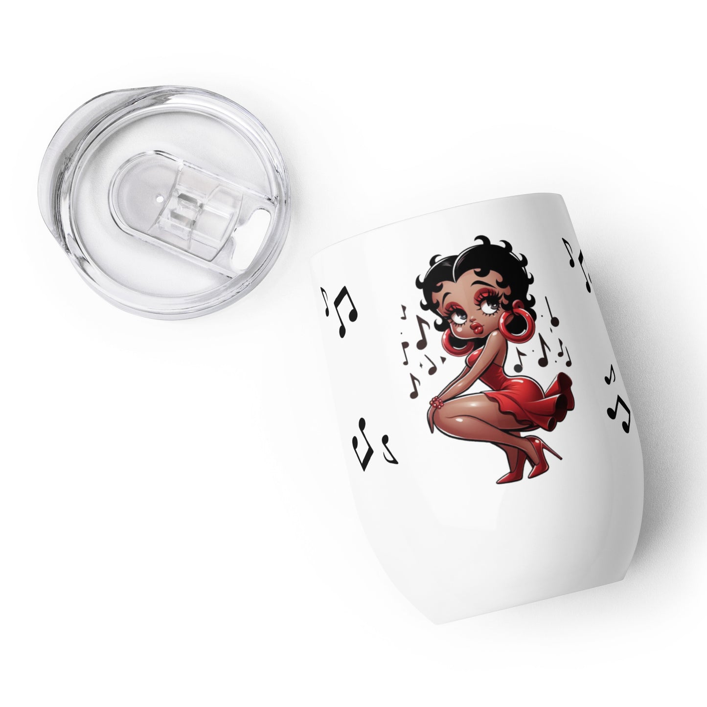 Betty Boop's Musical Wine tumbler