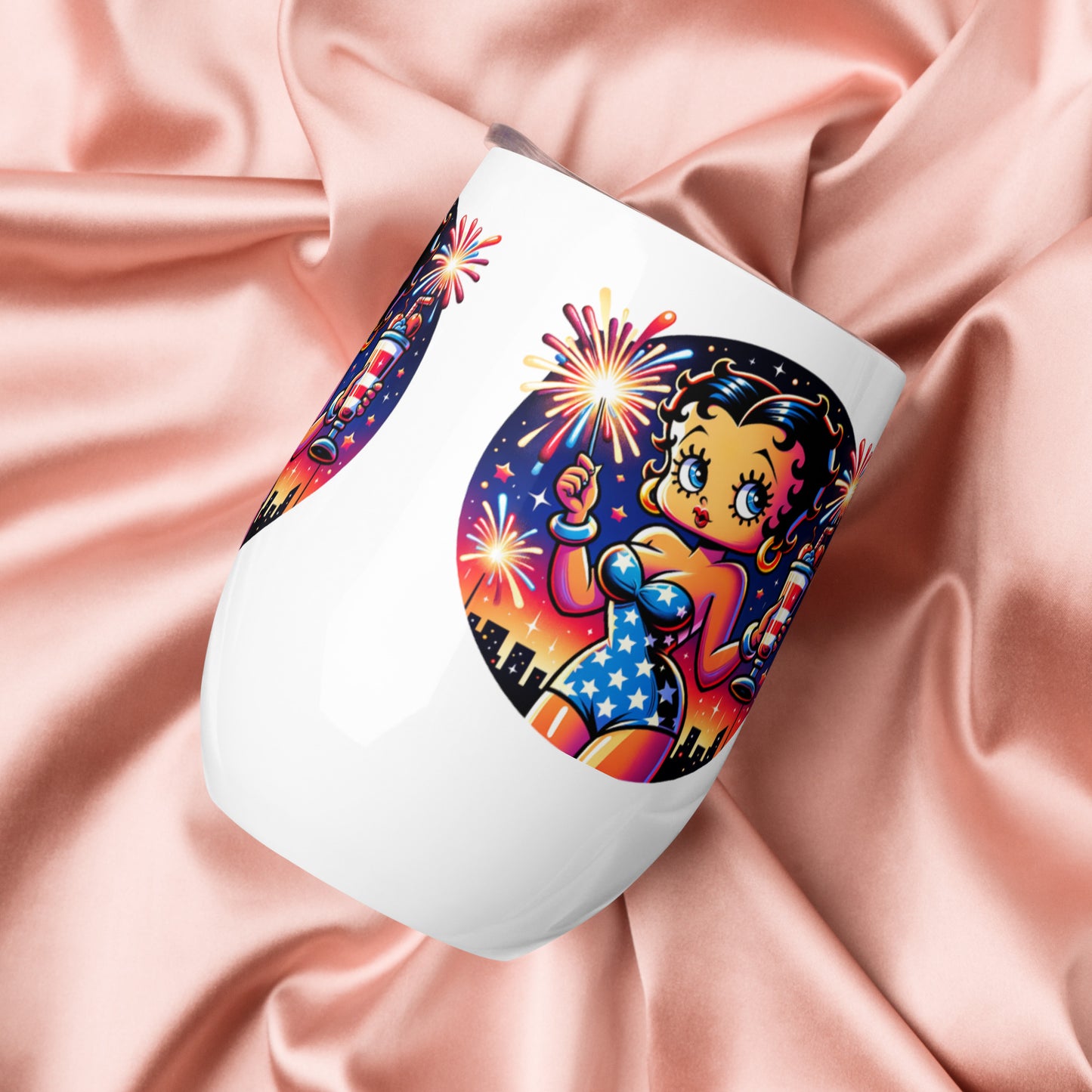 Betty Boop Celebration Wine tumbler