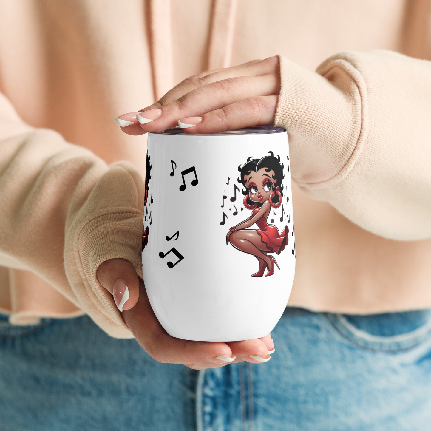 Betty Boop's Musical Wine tumbler