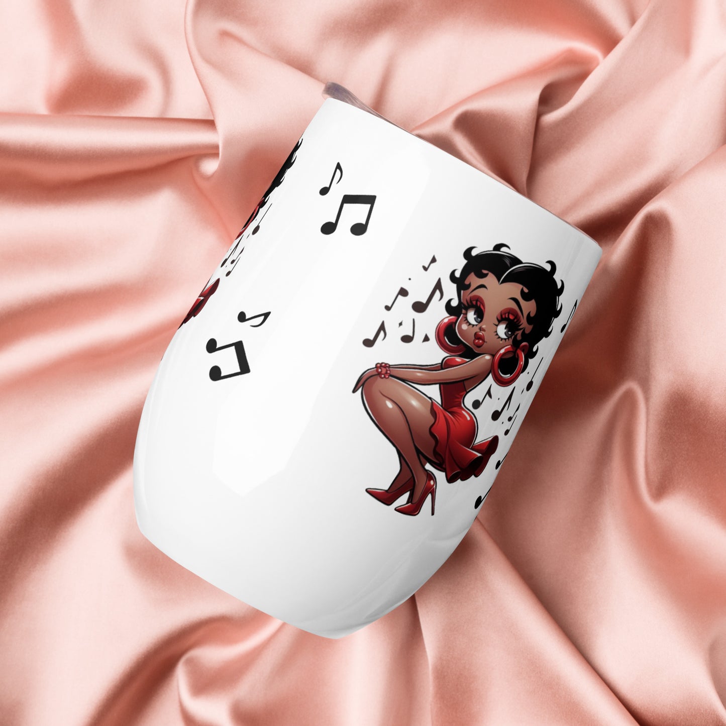 Betty Boop's Musical Wine tumbler