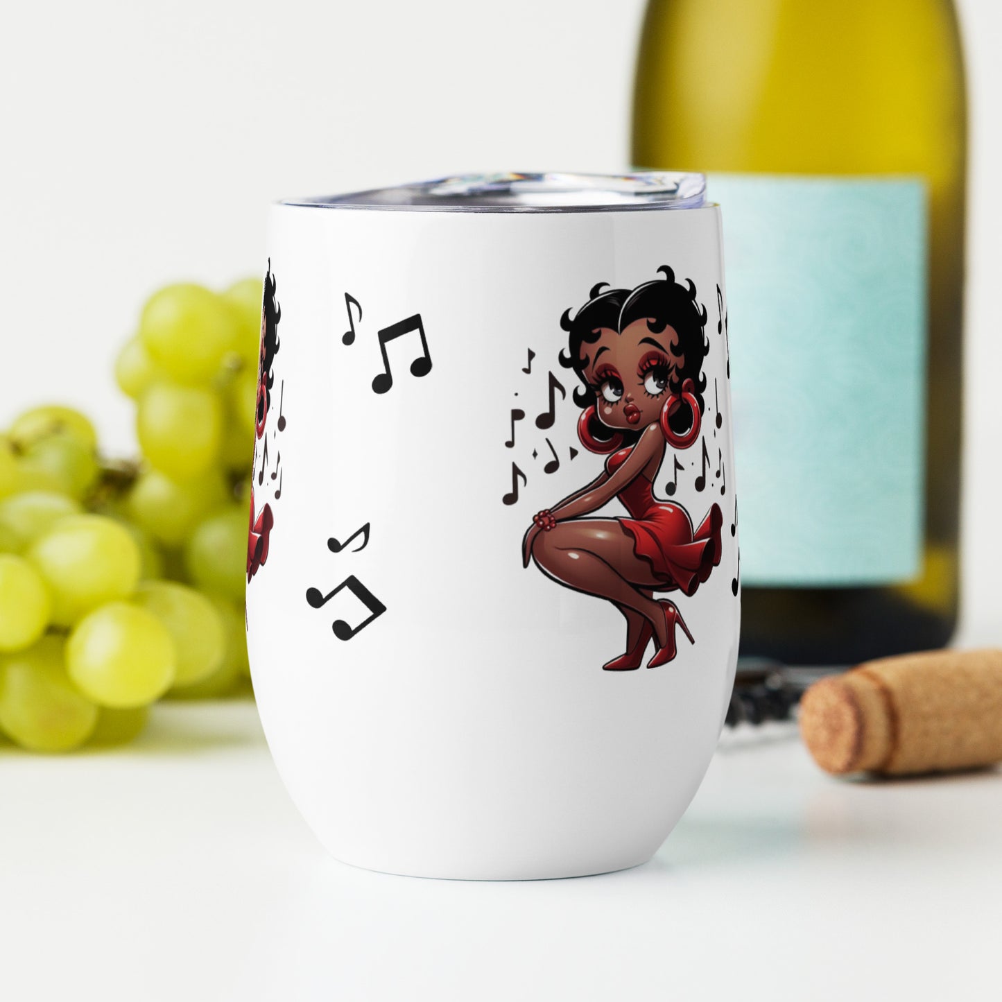 Betty Boop's Musical Wine tumbler