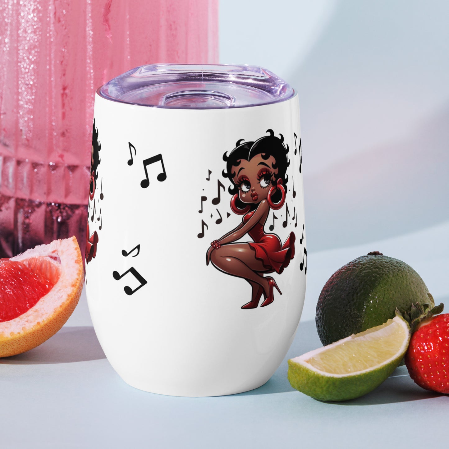 Betty Boop's Musical Wine tumbler