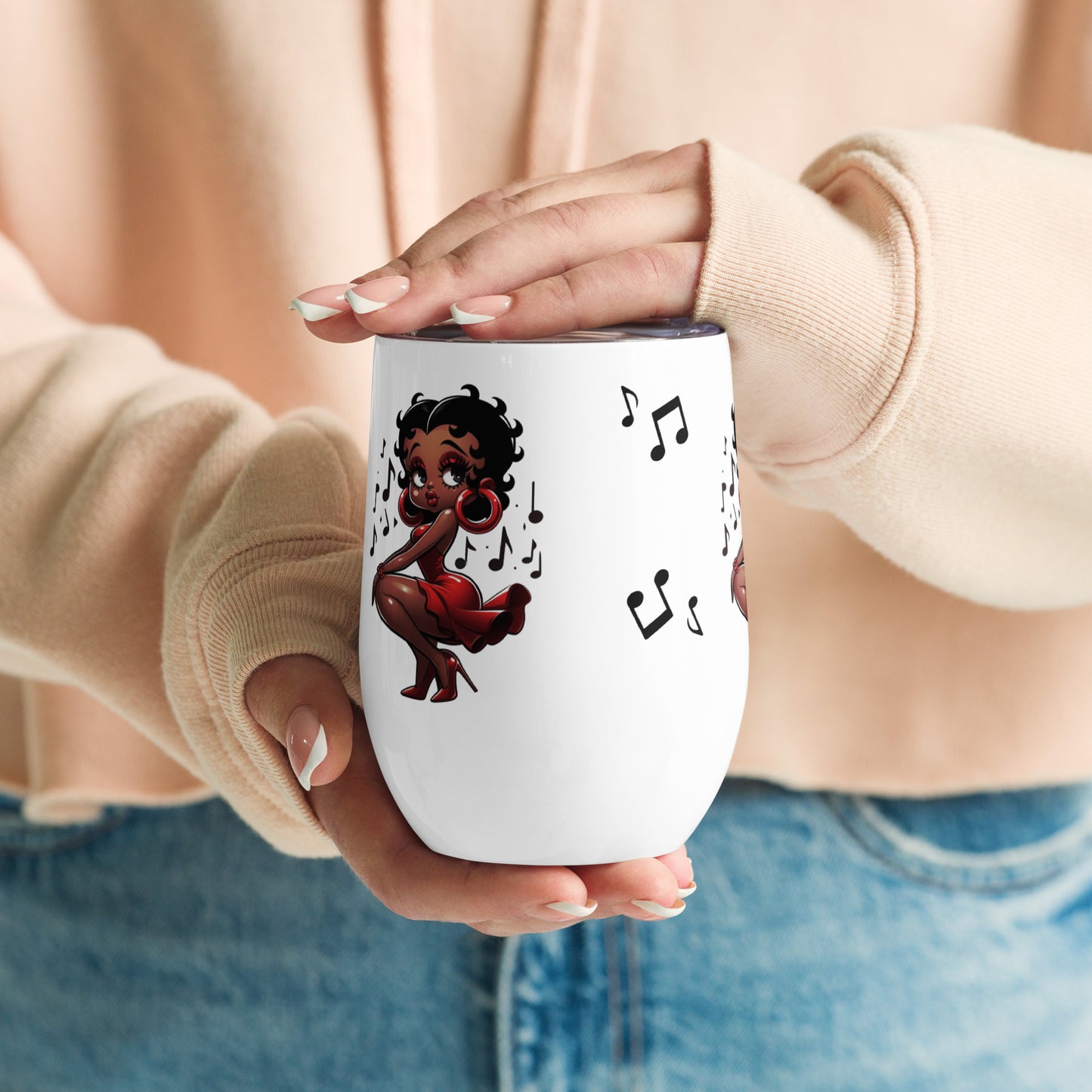 Betty Boop's Musical Wine tumbler