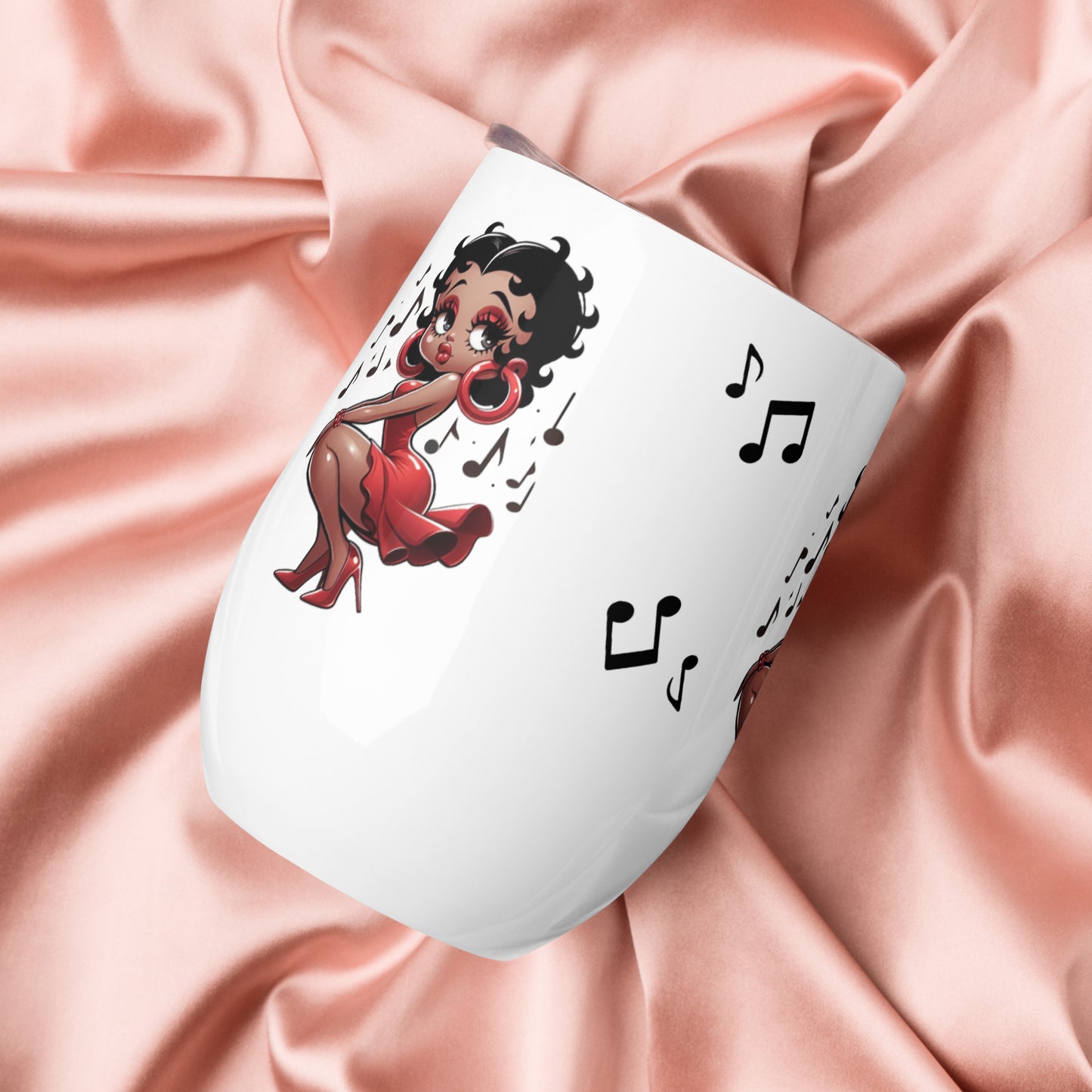 Betty Boop's Musical Wine tumbler