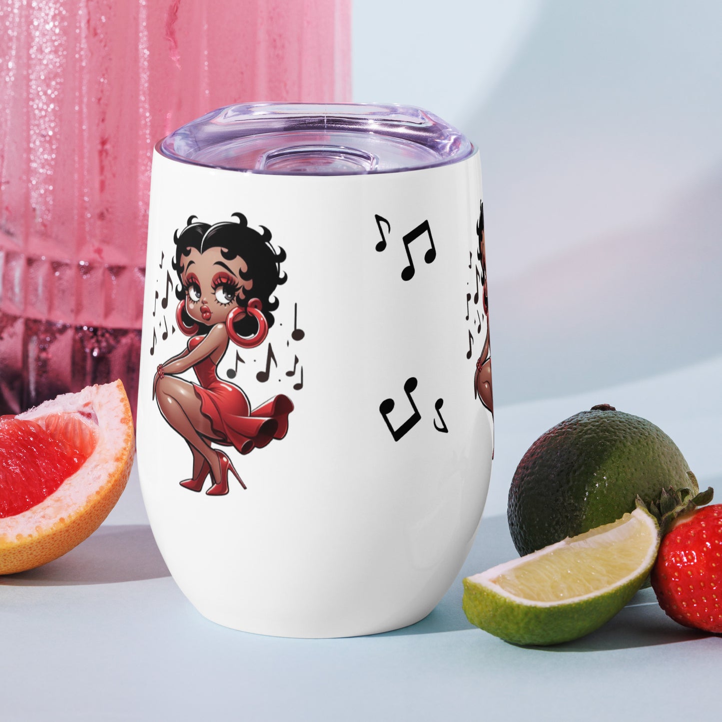 Betty Boop's Musical Wine tumbler