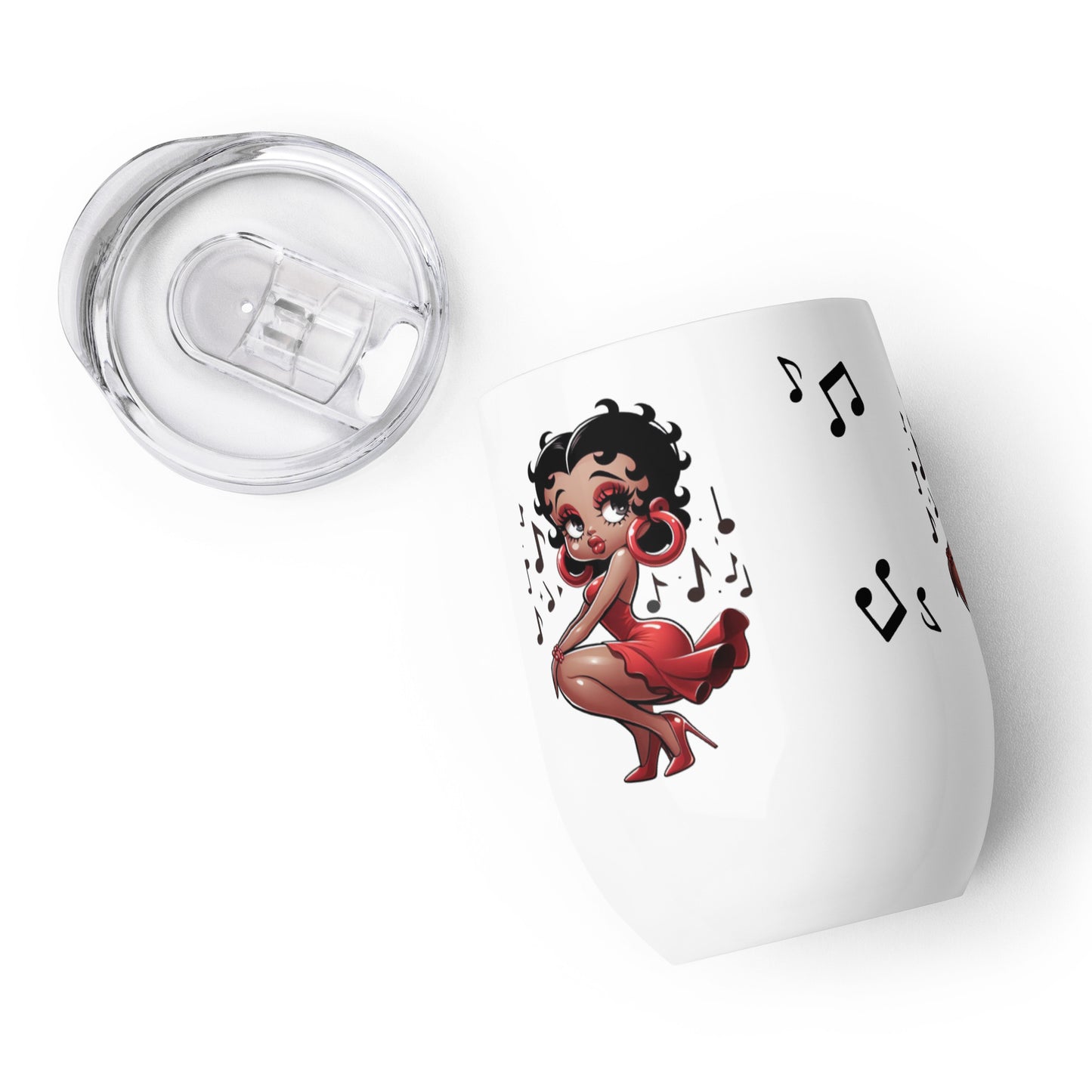 Betty Boop's Musical Wine tumbler