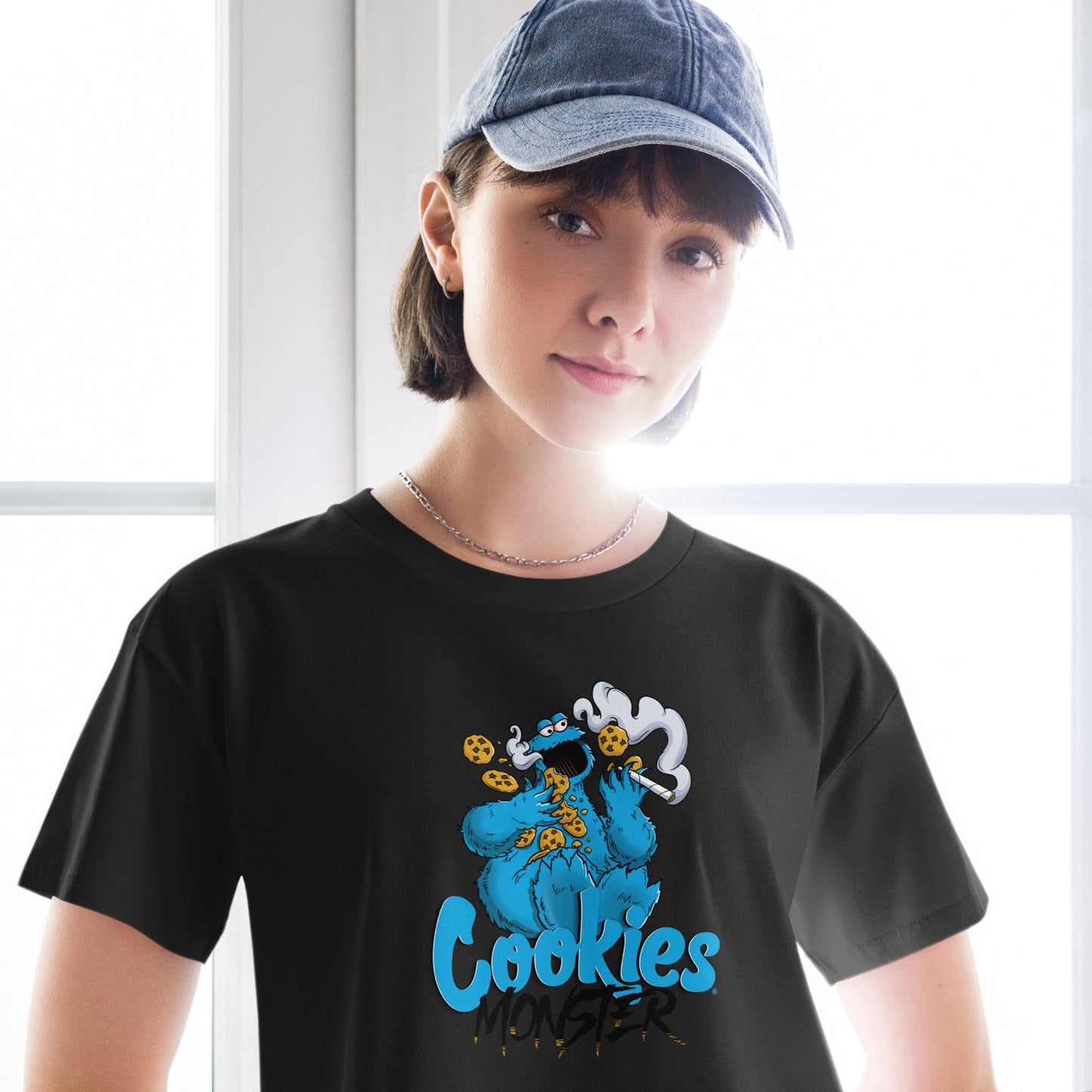 420 Cookies Monster Weed Life High Times Women’s crop top