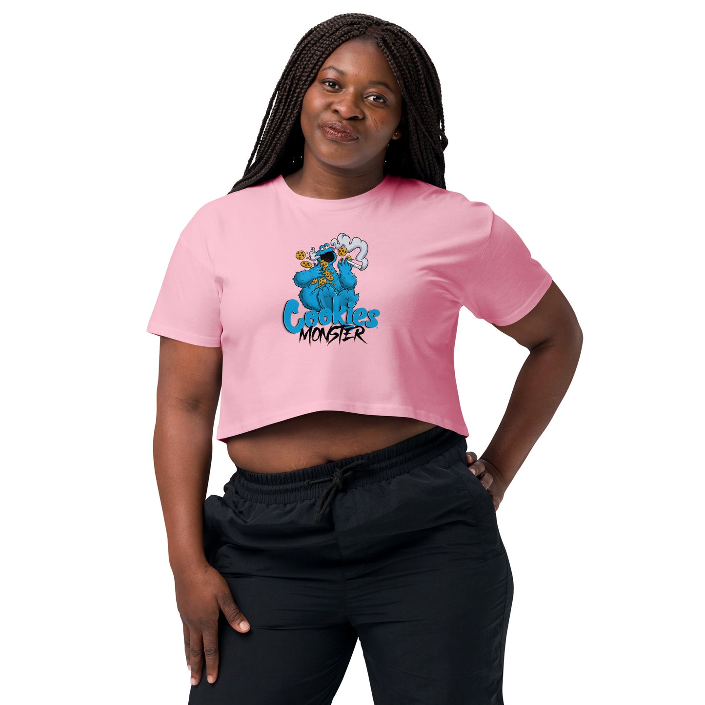 420 Cookies Monster Weed Life High Times Women’s crop top