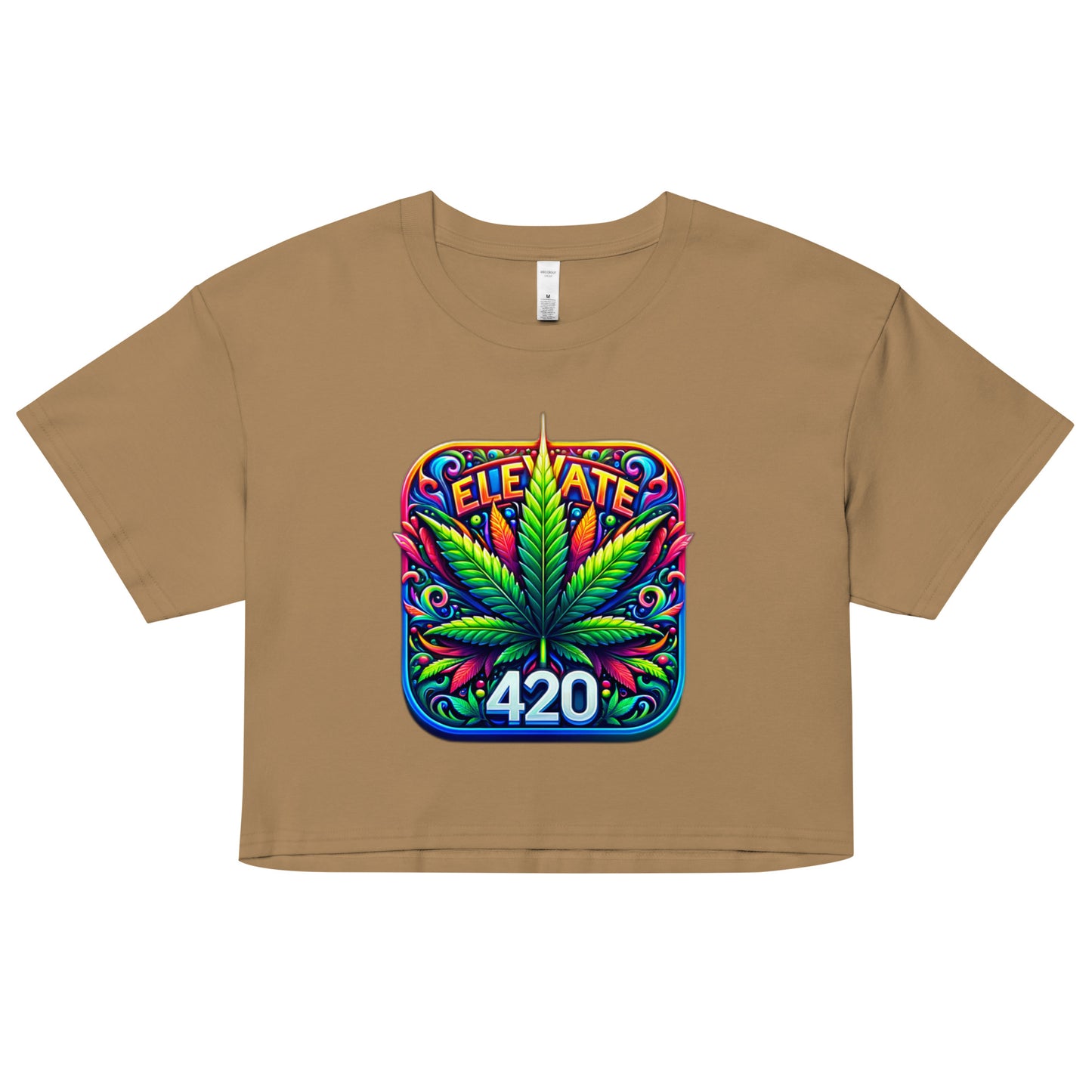 420 Weed Life High Times Women’s crop top