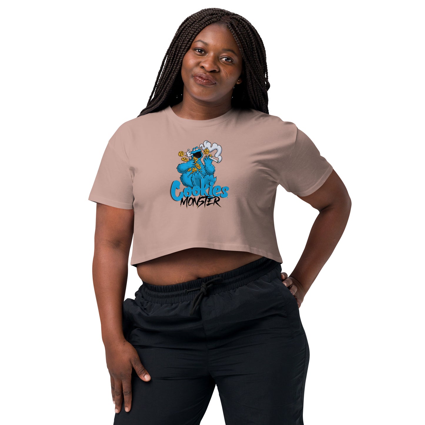 420 Cookies Monster Weed Life High Times Women’s crop top