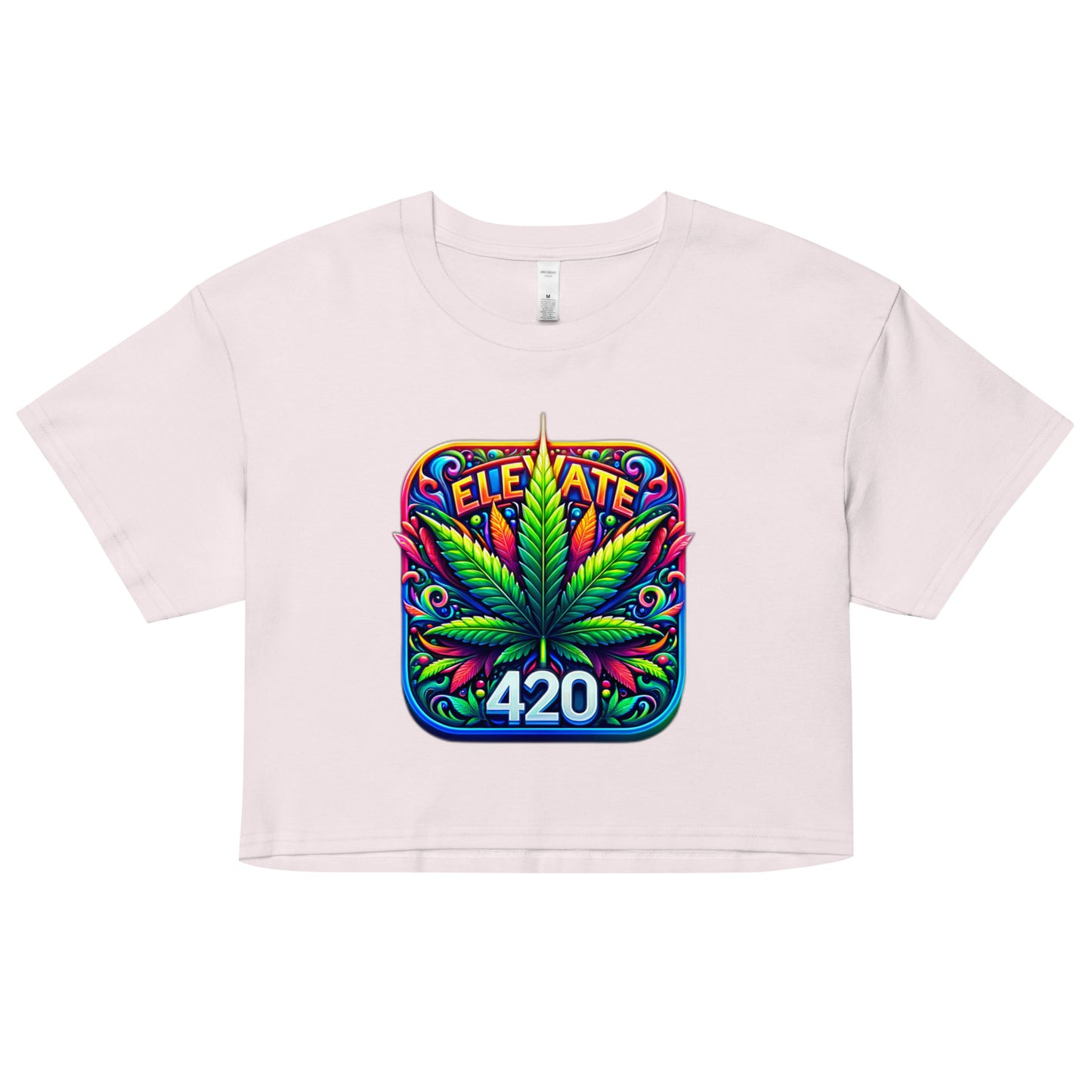 420 Weed Life High Times Women’s crop top