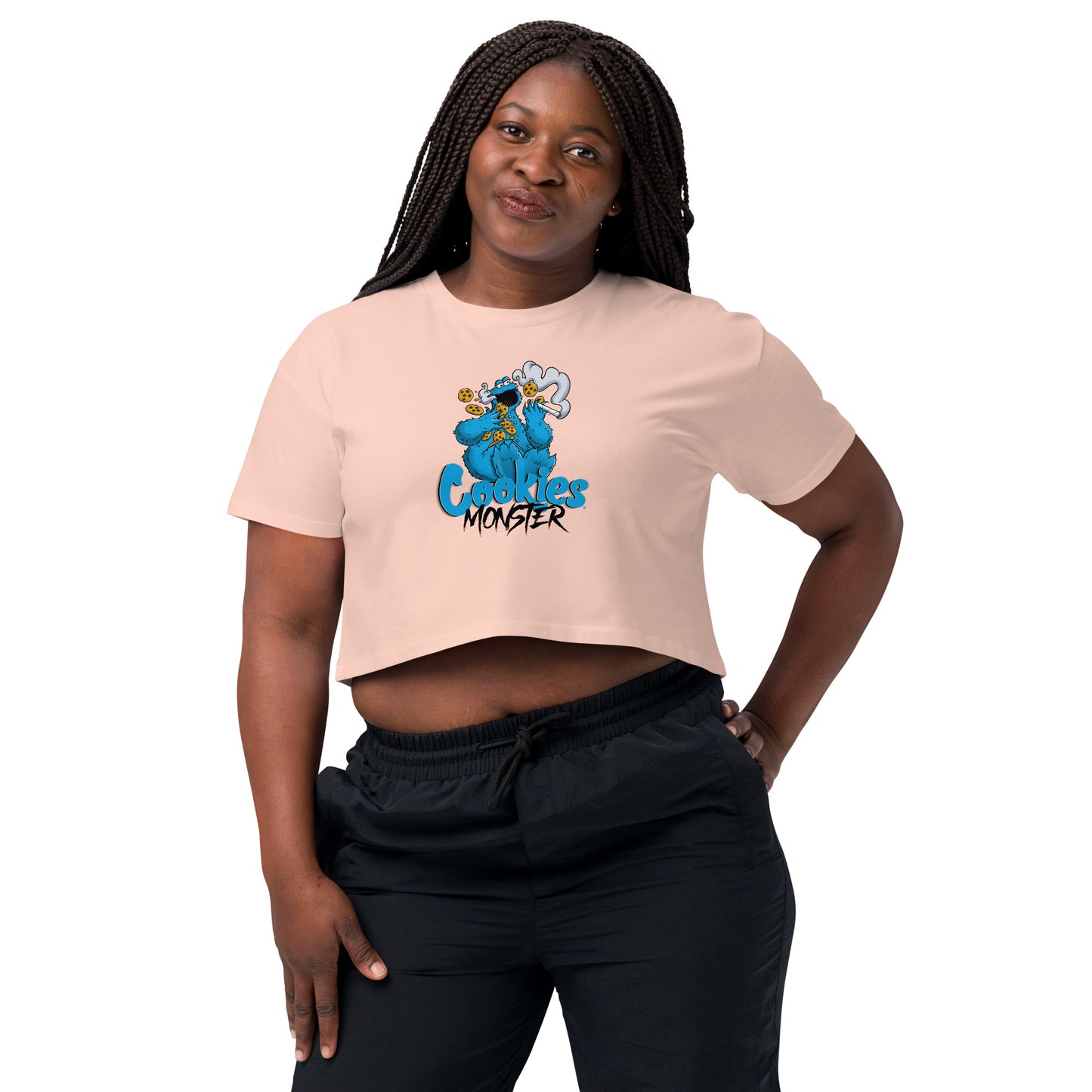 420 Cookies Monster Weed Life High Times Women’s crop top